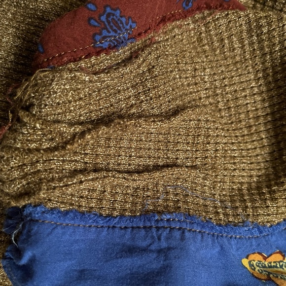 We The Free by Free People Thermal Top with Scarf Panel Peasant Sleeves - Picture 9 of 11